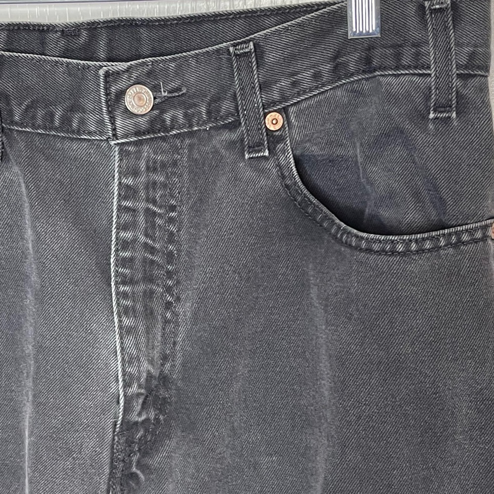 Levi’s 550 classic straight leg denim men’s jeans black 34 waist zipper fly - Picture 15 of 15